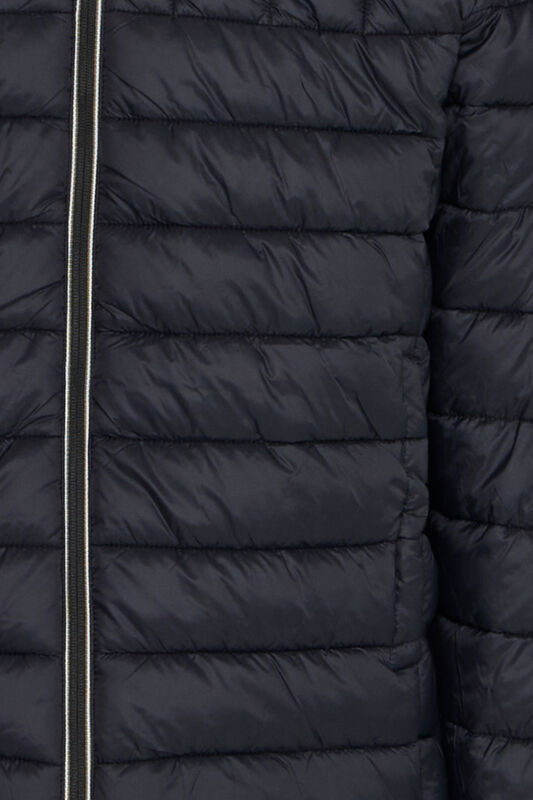 Topattu hupullinen musta Blend välikausi-/ kääntötakki