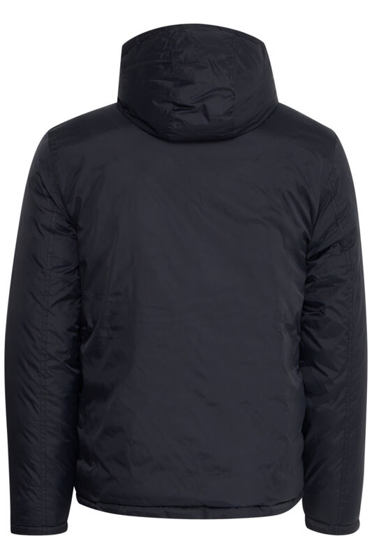 Topattu hupullinen musta Blend välikausi-/ kääntötakki