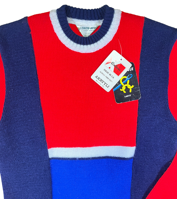 Uusi Taitoneule vintage-villapaita, koko S